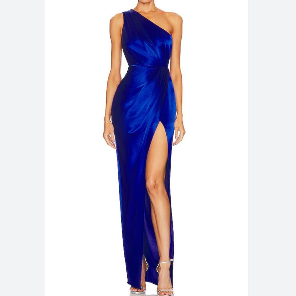 NWT SAU LEE Preston Dress in Egyptian Blue